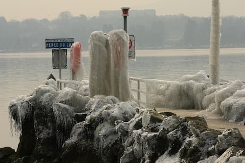Bise et embruns verglaçants 