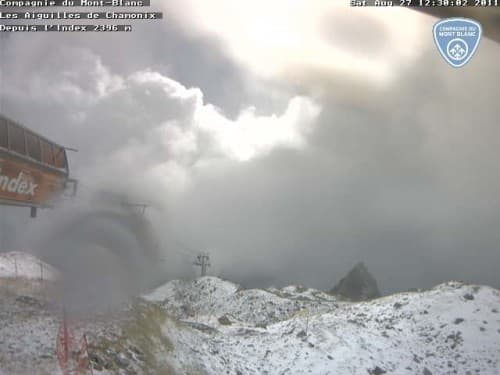 Neige sur les hauteur de Chamonix (2300m)