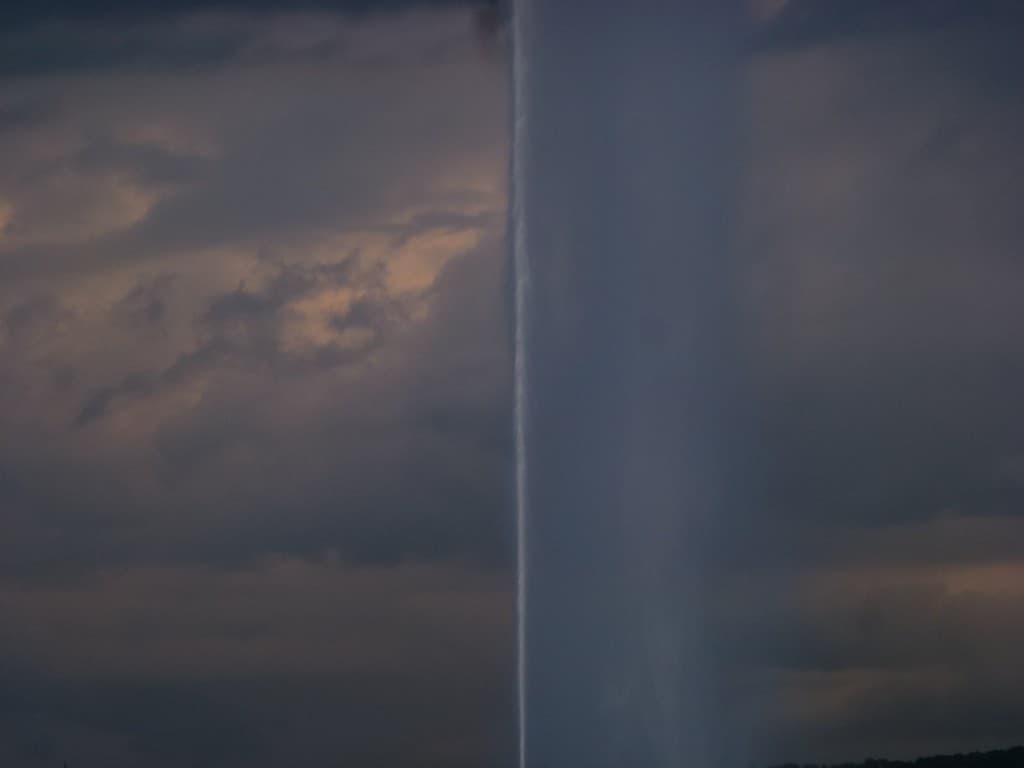 Imperturbable jet d'eau
