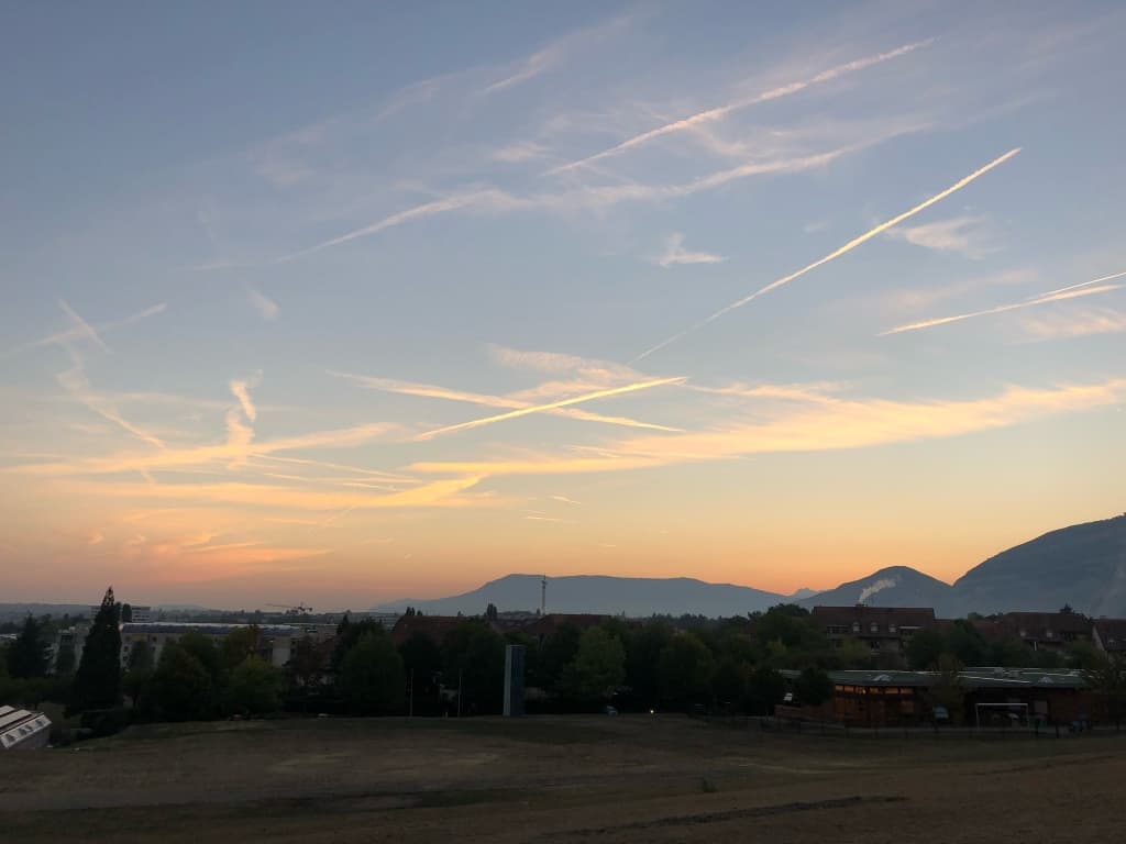 lever du soleil,  depuis le signal de 