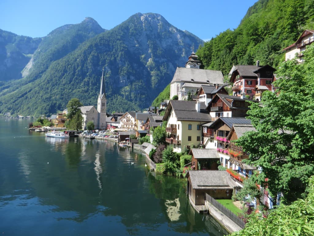 Halstadt sur le lac Halstatersee