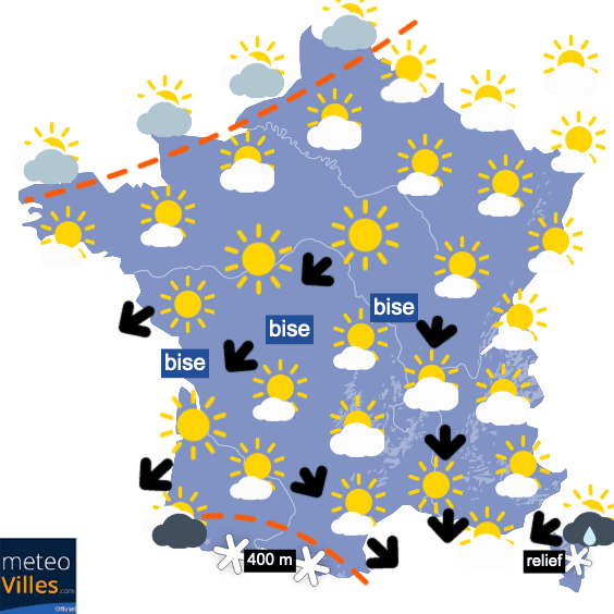 L'anticyclone nous accompagnera jusqu'à jeudi
