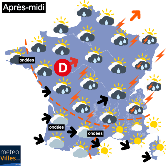 Amélioration jusqu'à vendredi, puis retour des orages