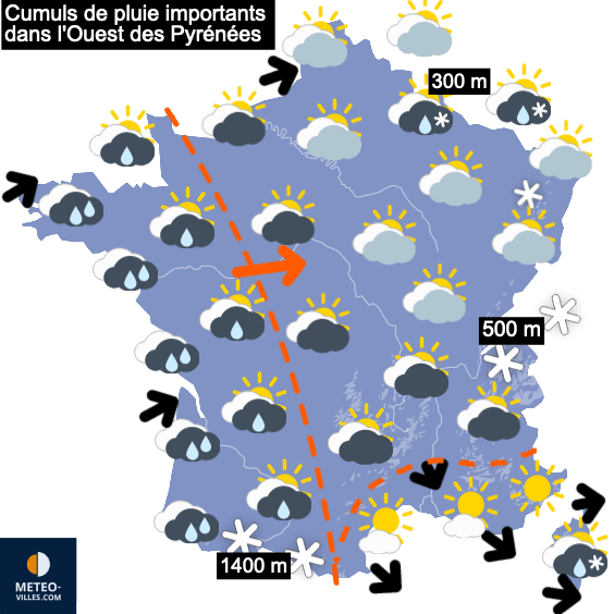 Dernières précipitations avant une longue période calme