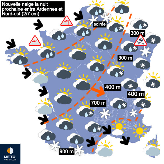 Week-end très arrosé avant une semaine sèche et froide