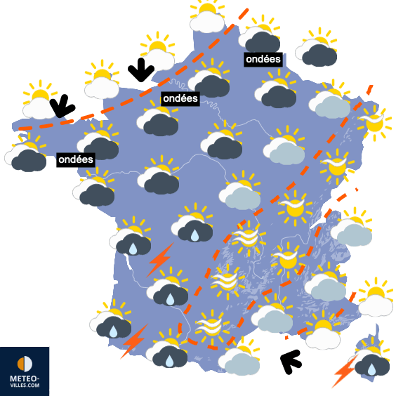 Retour de la pluie sur la moitié Nord à partir de jeudi