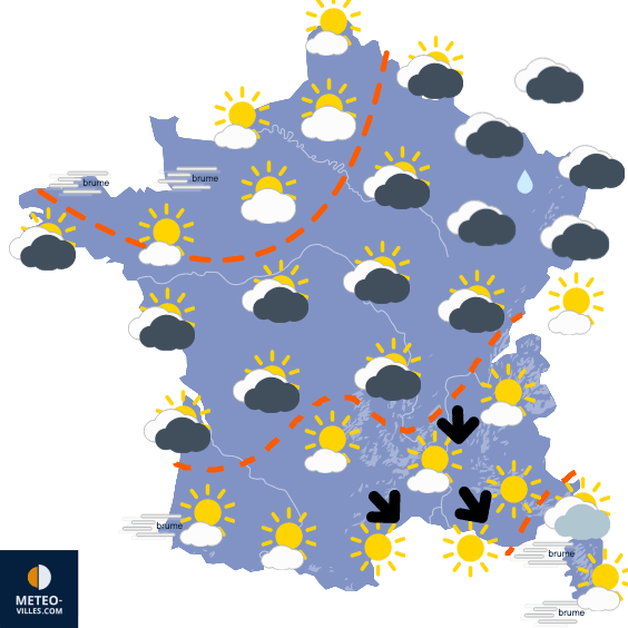 Fin envisagée de la période d'un mois de temps stable !