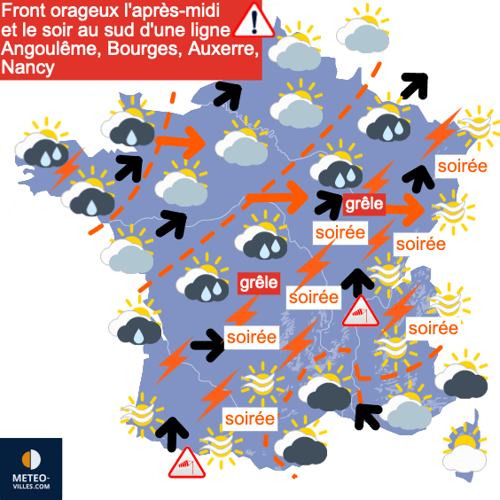 Orages précoces et météo très changeante...
