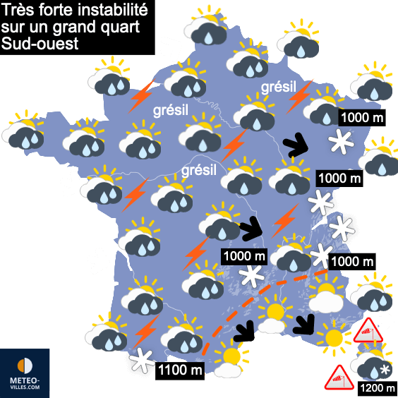 METEO : Beaucoup plus calme à partir de lundi