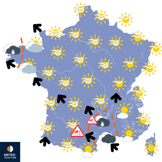 Entre une douceur exceptionnelle et des pluies dans le sud