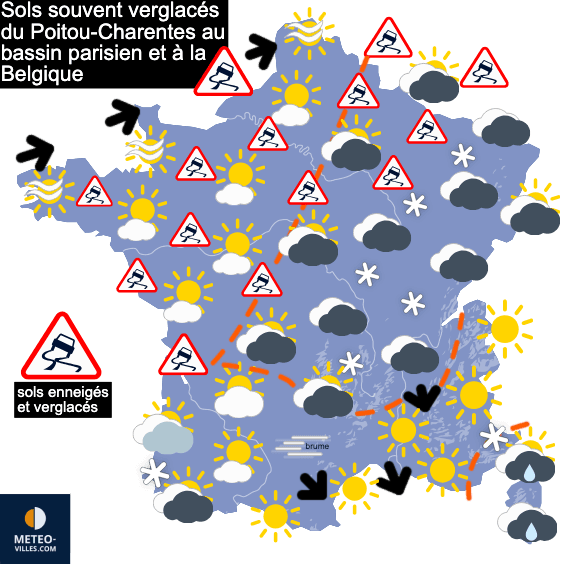 Nouvelles chutes de neige, puis menace de tempête
