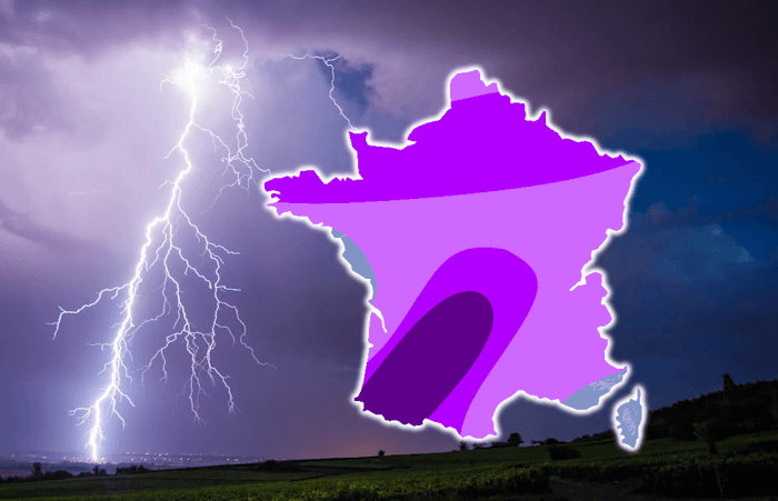 Dégradation orageuse marquée et étendue prévue ce week-end