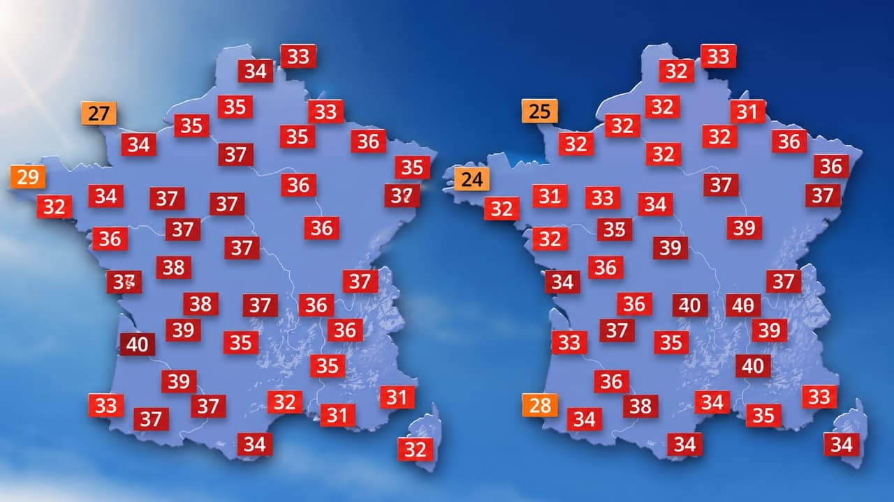 Une canicule débute mercredi : voici les rares régions qui pourraient y échapper