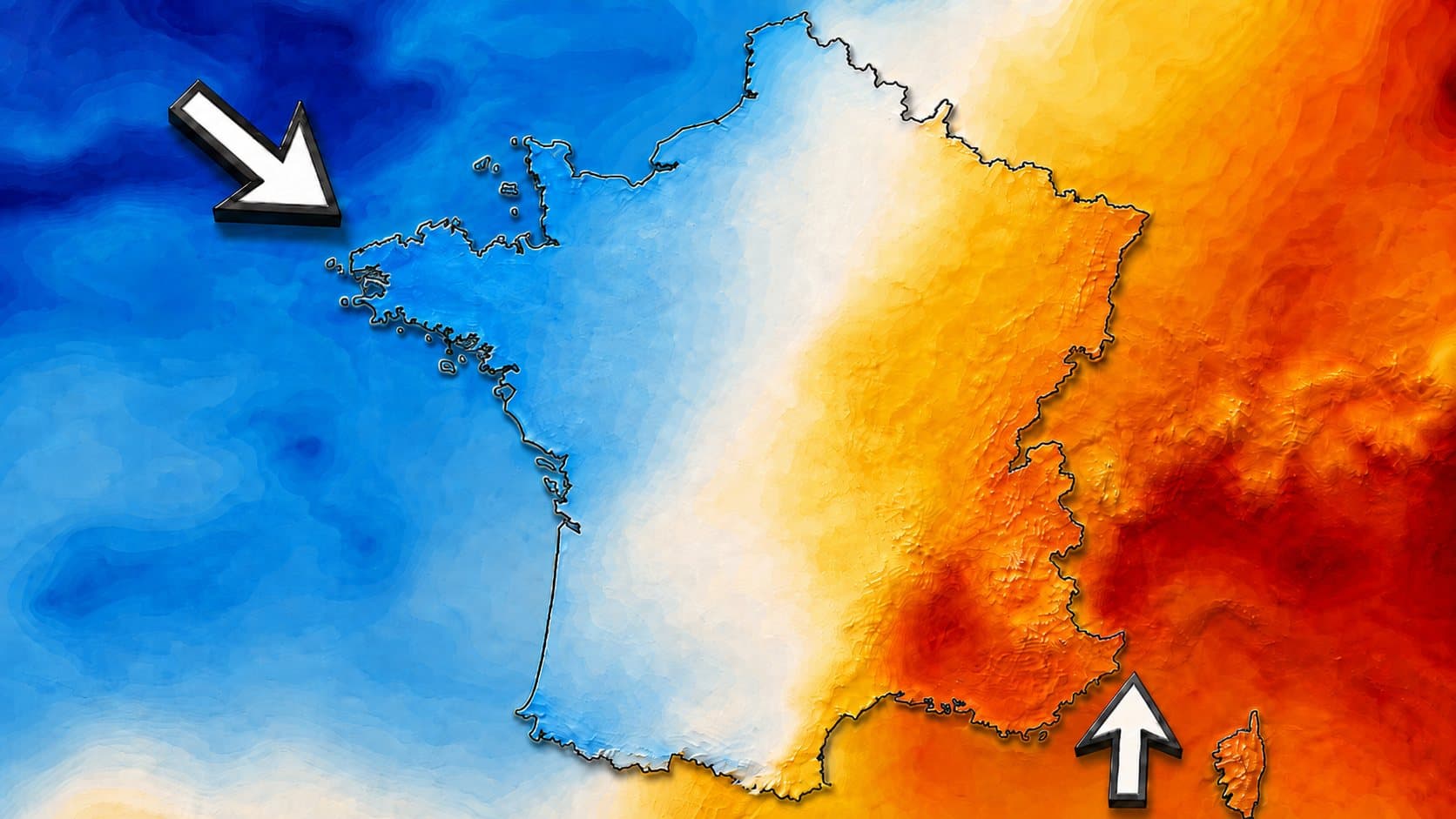 Météo : jusqu’à 15°C d’écart entre le nord-ouest et le sud-est cette semaine