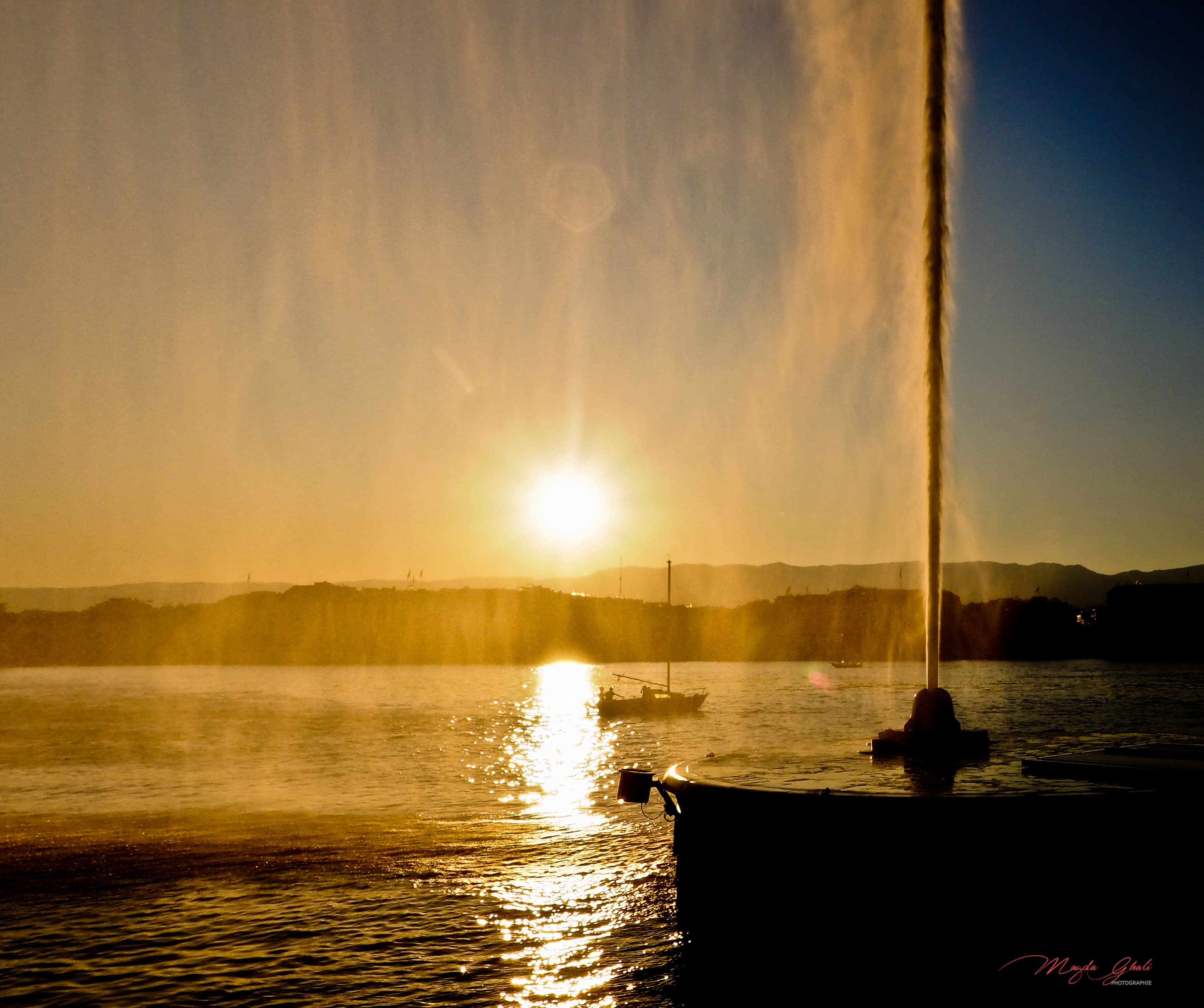 Dernières lueurs sur le Léman