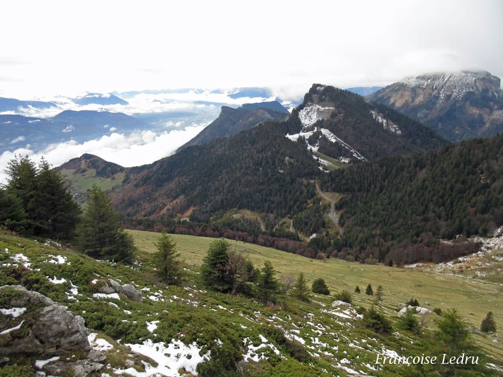 Nuages sur la Chartreuse et le Grésivaudan