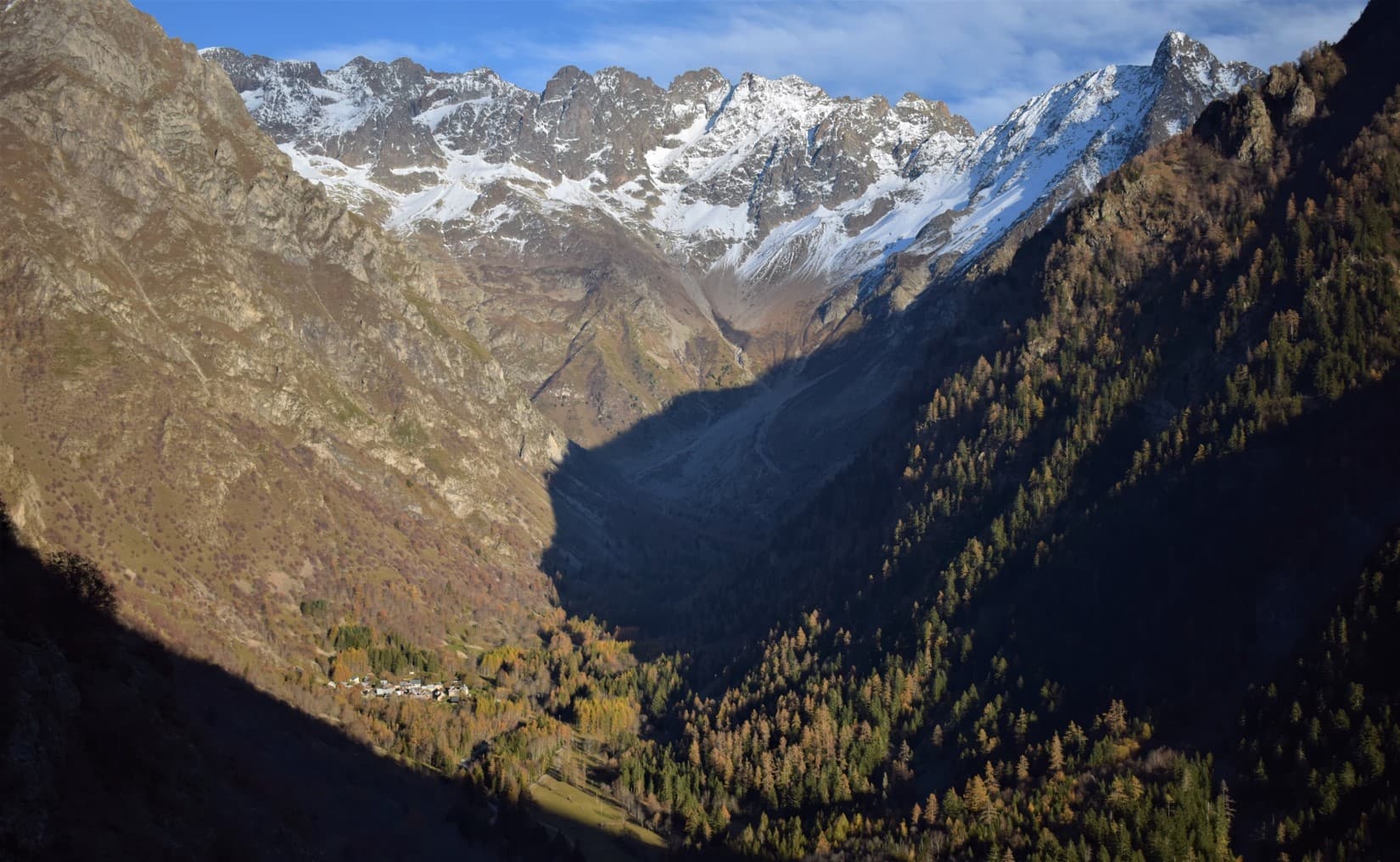 Derniers rayons de soleil sur Valsenestre