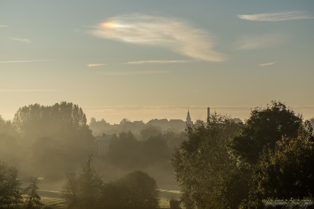 Brume et parhélie