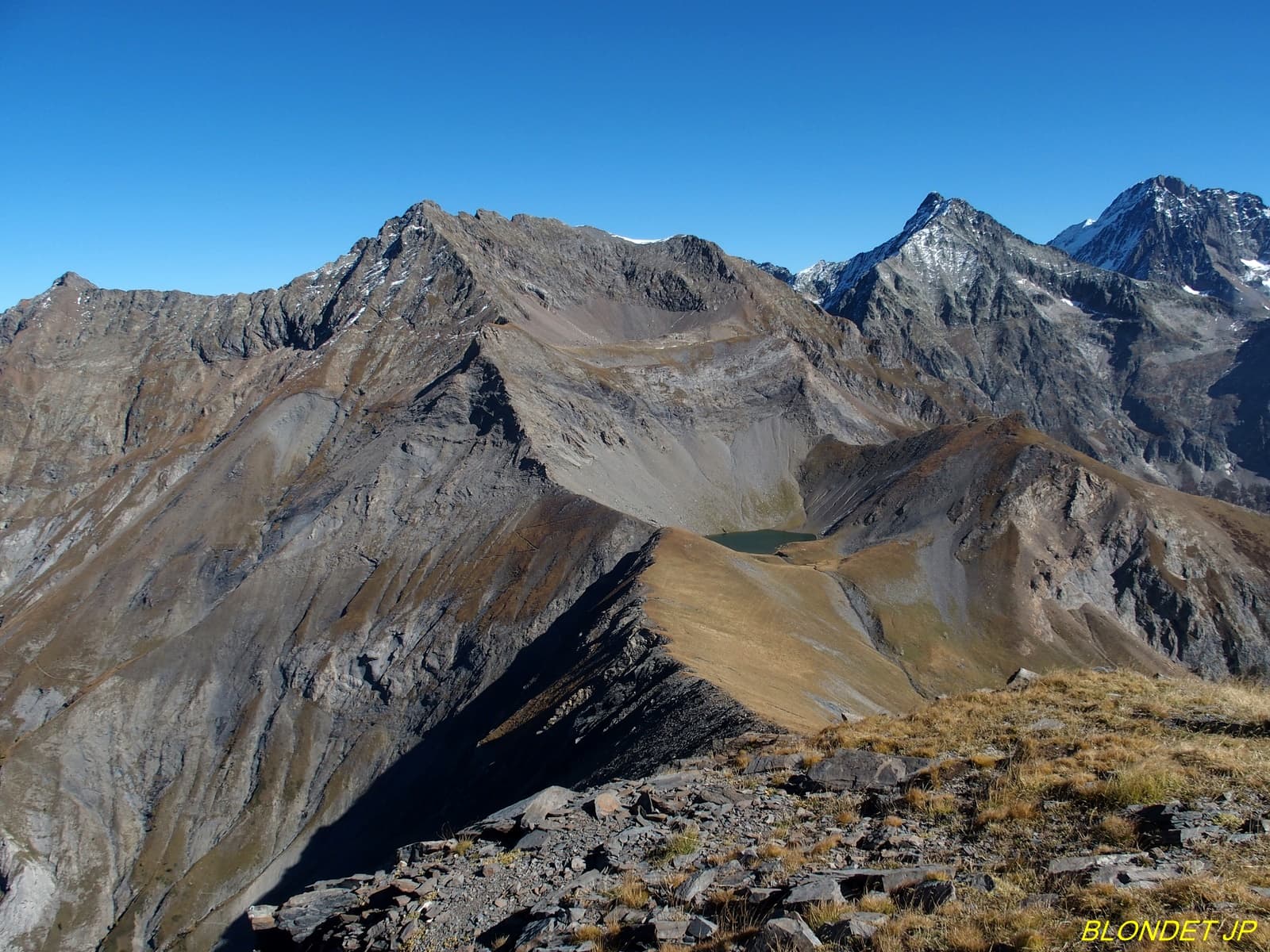Lac Labarre vu de la Tête de Rame