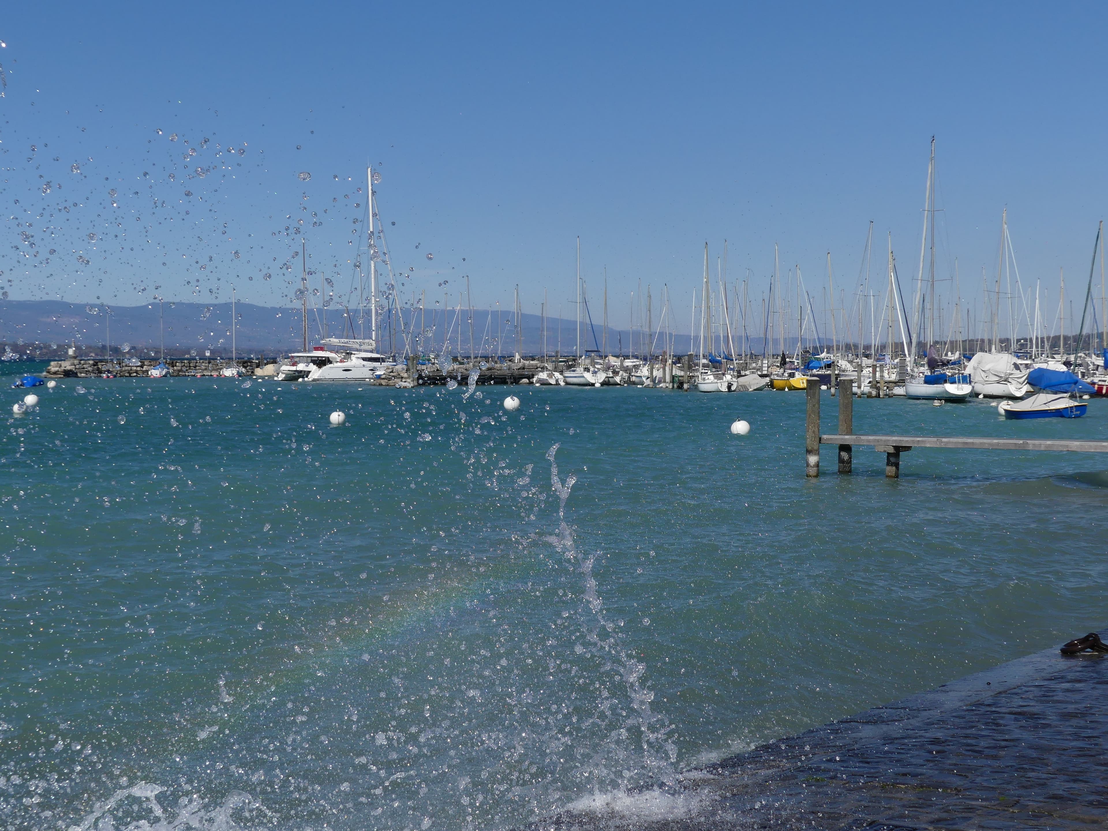 Rafales de vent sur le lac