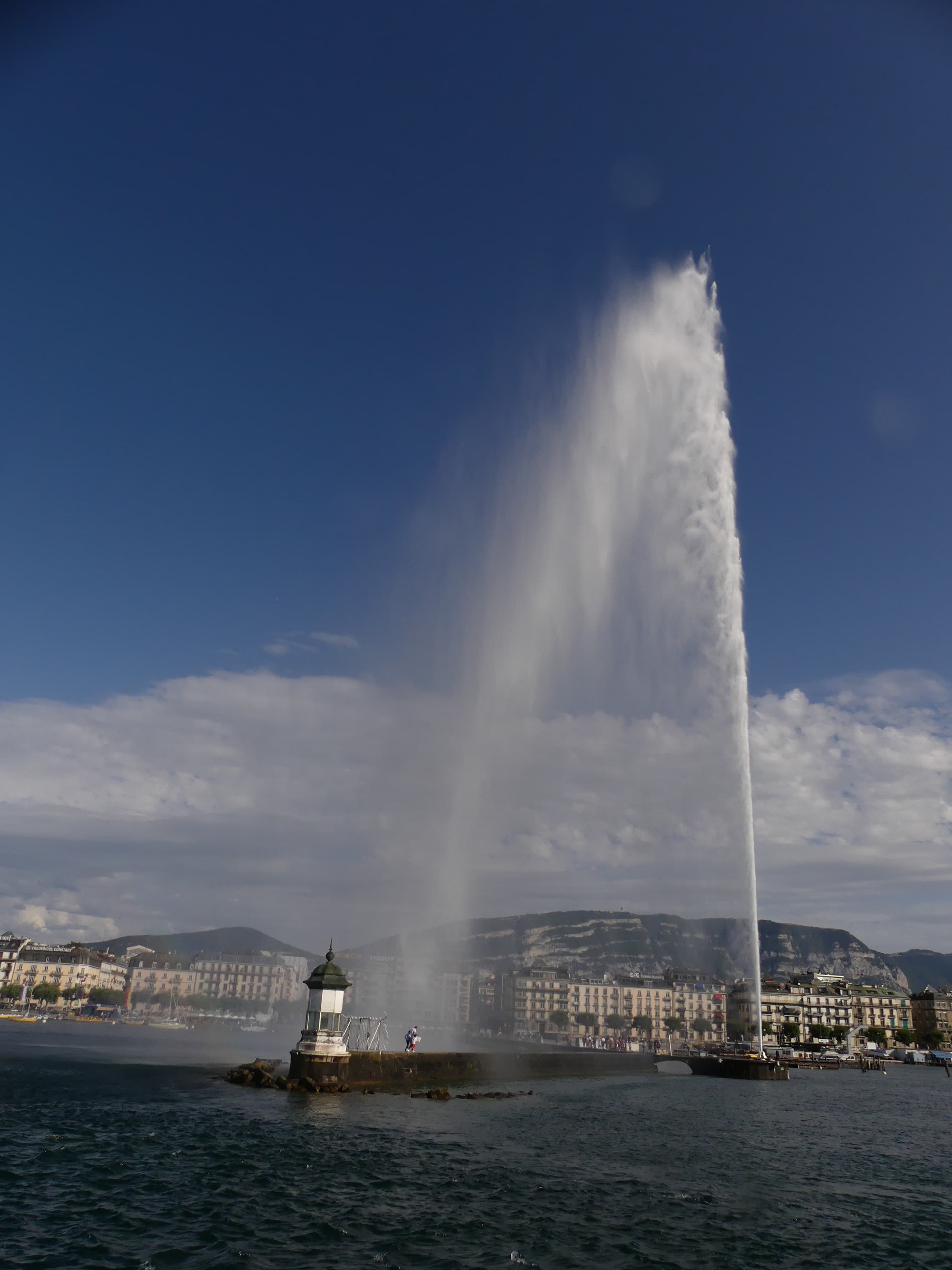 La rade de Genève et son jet d'eau, toujours magique