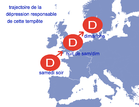 Image d'illustration pour Tempête de la nuit de samedi 24 au dimanche 25 novembre 2012