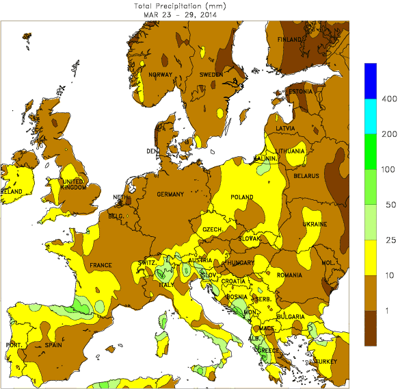 Image d'illustration pour Bilan hebdo - écarts de température en Europe