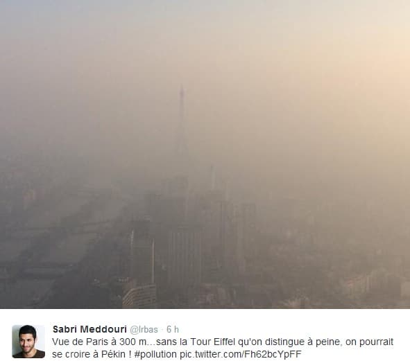 Image d'illustration pour Pollution aux particules fines sur Paris en images