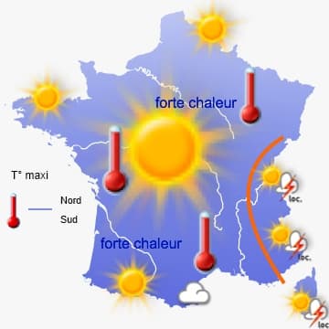 Une chaleur de plus en plus lourde et orageuse à partir de vendredi 