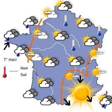 Retour d'un temps plus humide et plus doux - attention au verglas dans l'Est