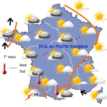 Retour progressif des averses mais persistance de la douceur 