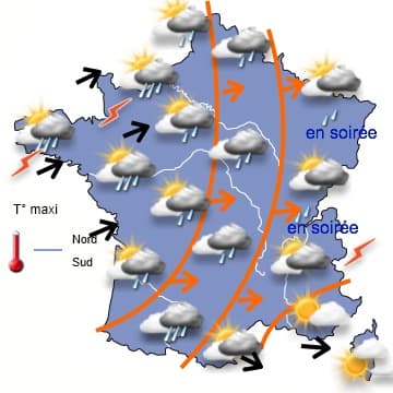 Des averses presque quotidiennes.... Rafraîchissement en fin de semaine 