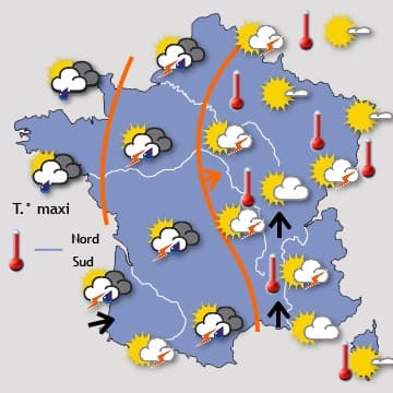 Un week-end beaucoup moins chaud et très mitigé 
