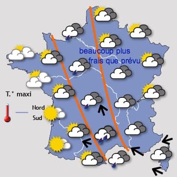Samedi souvent décevant, dimanche plus doux mais instable