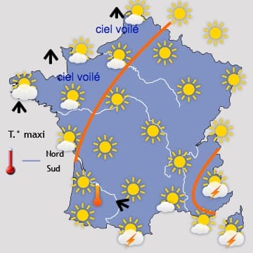 Dimanche temporairement plus humide 