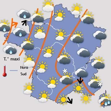 Retour de la pluie et d'une grisaille presque généralisée
