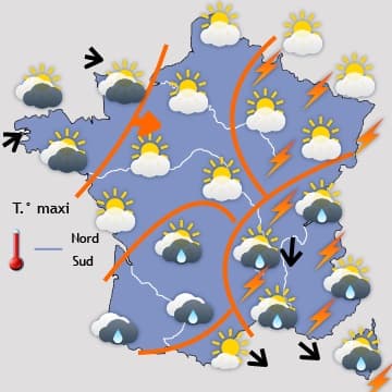 Un week-end nettement plus frais et plus humide 
