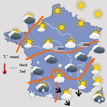 Première vraie offensive de la neige 