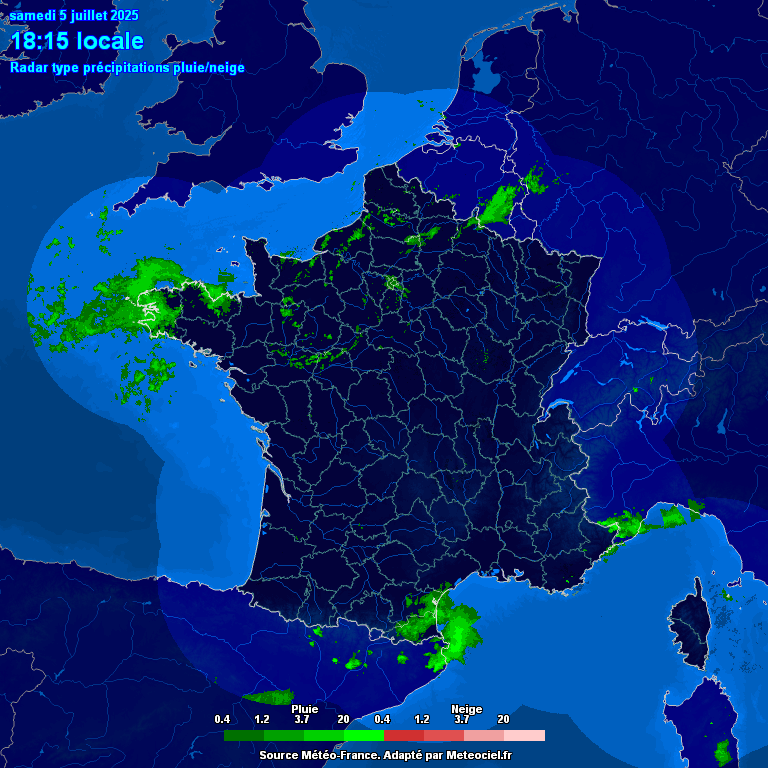 Image d'illustration pour Suivi des pluies en France