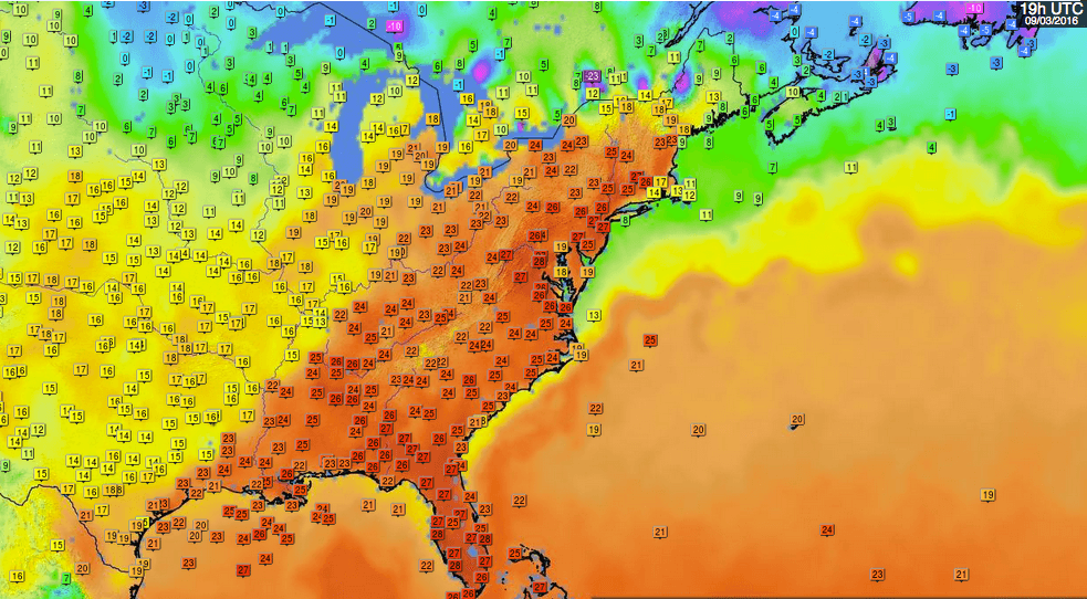 Image d'illustration pour Chaleur précoce sur l'Est des Etats-Unis